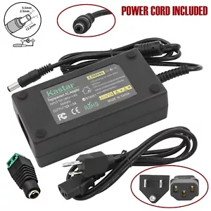 Kastar Power Supply Adapter AC 100-240V to DC 12V 5A 60W US Power Cord for LED - Picture 1 of 5