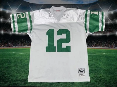 Camiseta Joe Namath #12 New York Jets Auténtica Mitchell & Ness 1968 Talla 50 Usada Foto 1 de 4