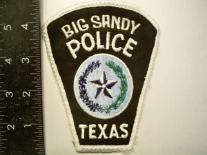 Old Big Sandy, Texas Police Patch TX Public Safety Dept. Cheese Cloth Backing - Picture 1 of 1