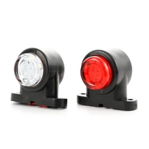 2x LED Begrenzungsleuchte Rot/Weiß 12V/24V für Anhänger LKW Wohnwagen Boot SUV - Bild 1 von 6