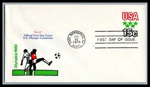 US FDC # U596 15c USA Olympics Fleetwood 1979, 9g872 - Picture 1 of 1