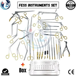 Fess Instruments Set Endoscopic Sinus Surgery A+German Steel ENT Instruments Set - Picture 1 of 20