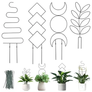 Trellis for Climbing Plants Indoor - 23 inch Metal Garden Trellis Set Plant S... - Picture 1 of 7