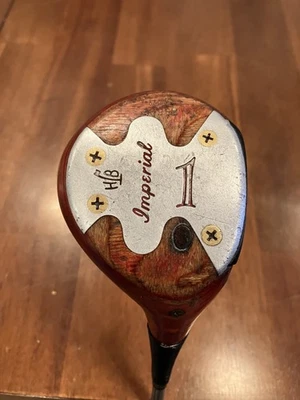 H&B IMPERIAL POWER BILT MADERA DE CAQUI GOLF DRIVER ACERO DIESTRO Foto 1 de 4