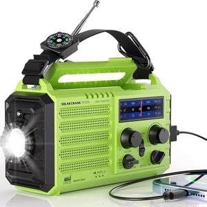 Radio di emergenza Mesqool alimentata a 5 vie, 5000 mAh/18500 mWh, radio solare - Foto 1 di 7