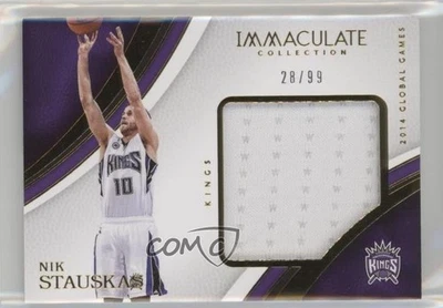 2016-17 Panini Immaculate Special Event Materials /99 Nik Stauskas #SE-NST - Image 1 of 2