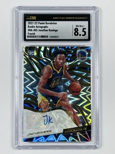 2021-22 PANINI REVOLUTION JONATHAN KUMINGA #RA-JKG FRATTALE AUTO RC/100 CSG 8.5 - Foto 1 di 2