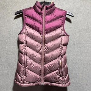 Mountain Hardwear Vest Purple Puffer 650 Down Quilted Pockets Womens XS - Picture 1 of 13