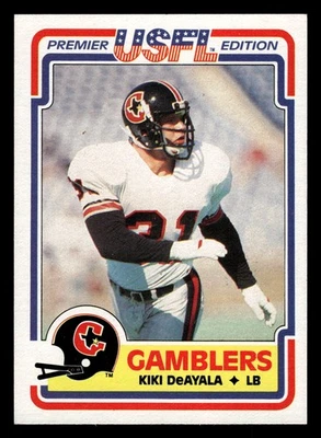 1984 Topps USFL Kiki Deayala #33 Houston Gamblers ROOKIE HIGH GRADE BEAUTY! - Image 1 of 2