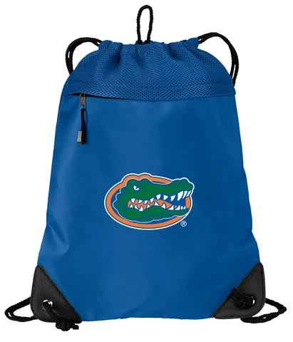 Florida Gators Drawstring Backpack Bag MESH MICROFIBER String BAGS UF Backpack Cover