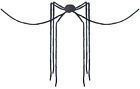 BIG Black Spider Black Long Legs Fake Prop Scary Halloween Haunted House