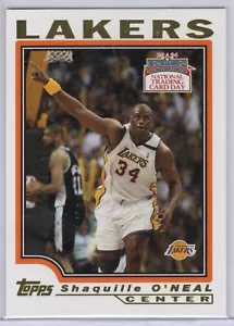 2004 TOPPS NATIONAL TRADING CARD DAY PROMO #9 OF 12 SHAQUILLE O'NEAL - LAKERS - Picture 1 of 1