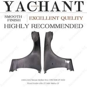 CARBON nsm-zt-Style Front Fender (Fits ZT Side Skirts) For 99-02 Nissan R34 GTR - Picture 1 of 23