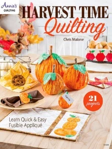 Quilting Pattern Book HARVEST TIME ~ Learn Fusible Applique ~ 21 Designs - Picture 1 of 12