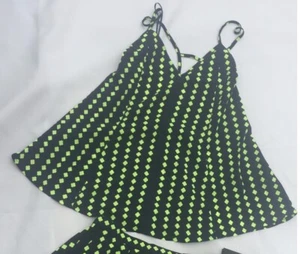 The Fifth Navy & Yellow Print Up Til Dawn Cami Top Size L RRP £35 - Picture 1 of 6