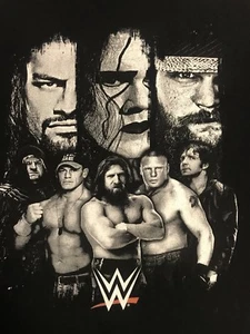 WWE Wrestlemania Sting Brock Lesnar Roman Reigns John Cena XL T-Shirt WWF nWo - Picture 1 of 4