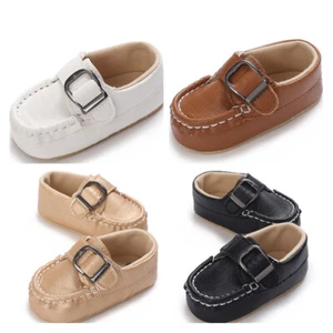 Newborn Baby Boy Crib Shoes Infant Casual Shoes Toddler Soft PreWalker Trainers - Picture 1 of 25