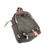 mommore travel gray pink full size backpack diaper bag BT 4989