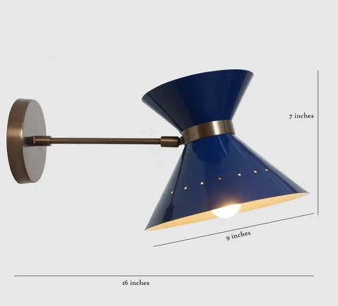 Mid Century Style Modern Brass Arlus Wall Lamp Beside Lamp Wall Sconce Cover