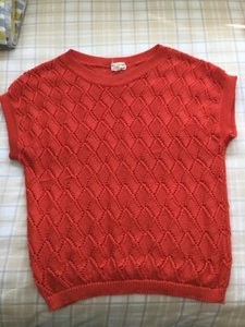 vintage 1980s jumper burnt orange colour M-L - Picture 1 of 8