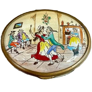 Halcyon Days Enamel Box Christmas 1973 We Wish You A Merry Christmas Lmtd Ed  - Picture 1 of 22