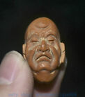 08 Collect Rare Ancient China Boxwood Hand Carved Buddha Head Statue Sculptur