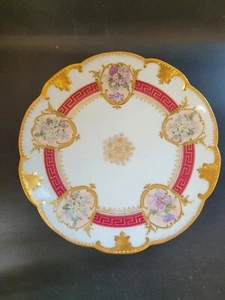 limoges AK france Flowers plate - Picture 1 of 15