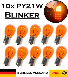 10x Jurmann PY21W 12V naranja intermitente de repuesto lámpara halógena comprobado E-probado - Imagen 1 de 4