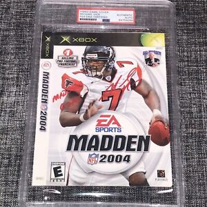 MICHAEL VICK SIGNED AUTOGRAPH MADDEN 2004 XBOX VIDEO GAME COVER PSA/DNA SLABBED