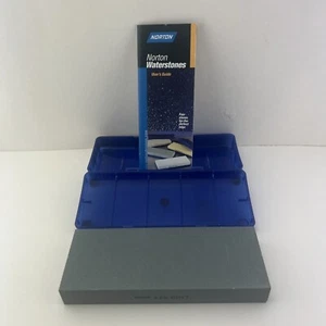 NORTON SINGLE GRIT WHETSTONE GRIT# 220 BENCHSTONE WITH MINI SHARPENING STATION - Picture 1 of 18