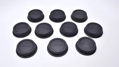 Подлинный Canon EOS задний объектив крышка лот Qty-10 EF EF-S крепление объективов (#T1652) - Изображение 1 из 2