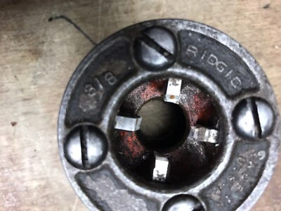 Vintage Rigid 3/8 Die Head Drop Head Pipe Threader Ratchet Hand Tool Threader - Image 1 of 3