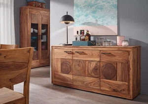 Sideboard Anrichte Massivholz 170cm gebeizt Sheesham massiv Holz NEU OVP!!!! - Bild 1 von 5