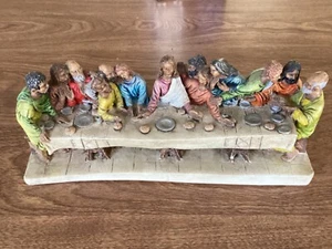 Vintage Alabaster  Last Supper Sculpture - Picture 1 of 5