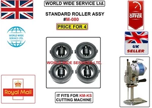 KM-KS CUTTER STANDARD ROLLER ASSY BLACK #M-080 INDUSTRAL CUTTING MCHN PART - Picture 1 of 3