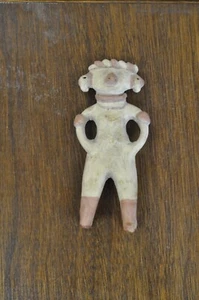 Nayarit Polychrome Pottery Excavated Near Zaqualpan Nayarit 7 1/2 X3 1/4 in Doll - Picture 1 of 6