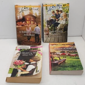 Lot Of 4 Paperback Harlequin Love Inspired Romance Books - Picture 1 of 7