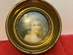 Vintage Cameo Creation Gold Frame "Maria Cosway" by Artist John Smart - Picture 1 of 5