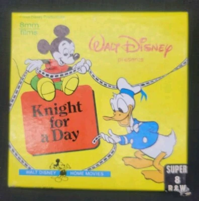 Caballero por un día, películas caseras de Walt Disney, Super 8 mm, blanco y negro, silencioso ~ en muy buen estado Foto 1 de 4