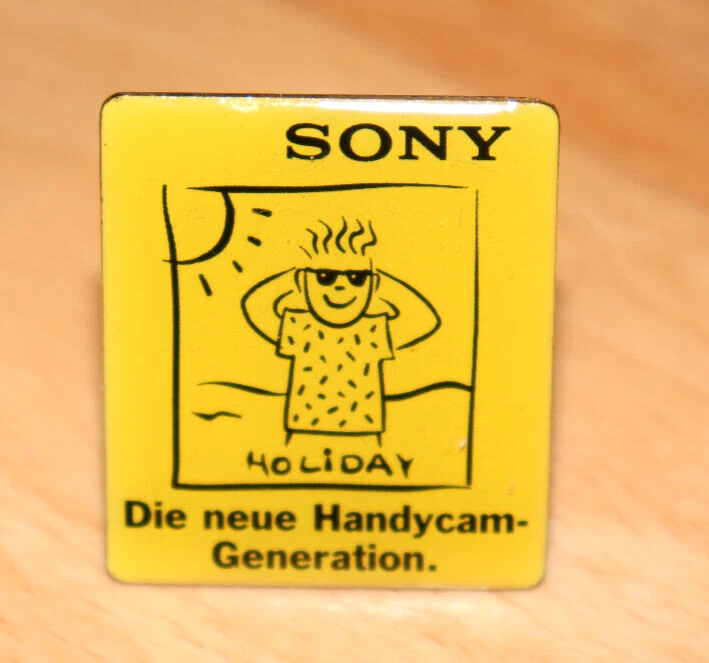 Sony Corporation Handycam Generation Vintage Rare Promo Pin / Badge - Image 1 of 4