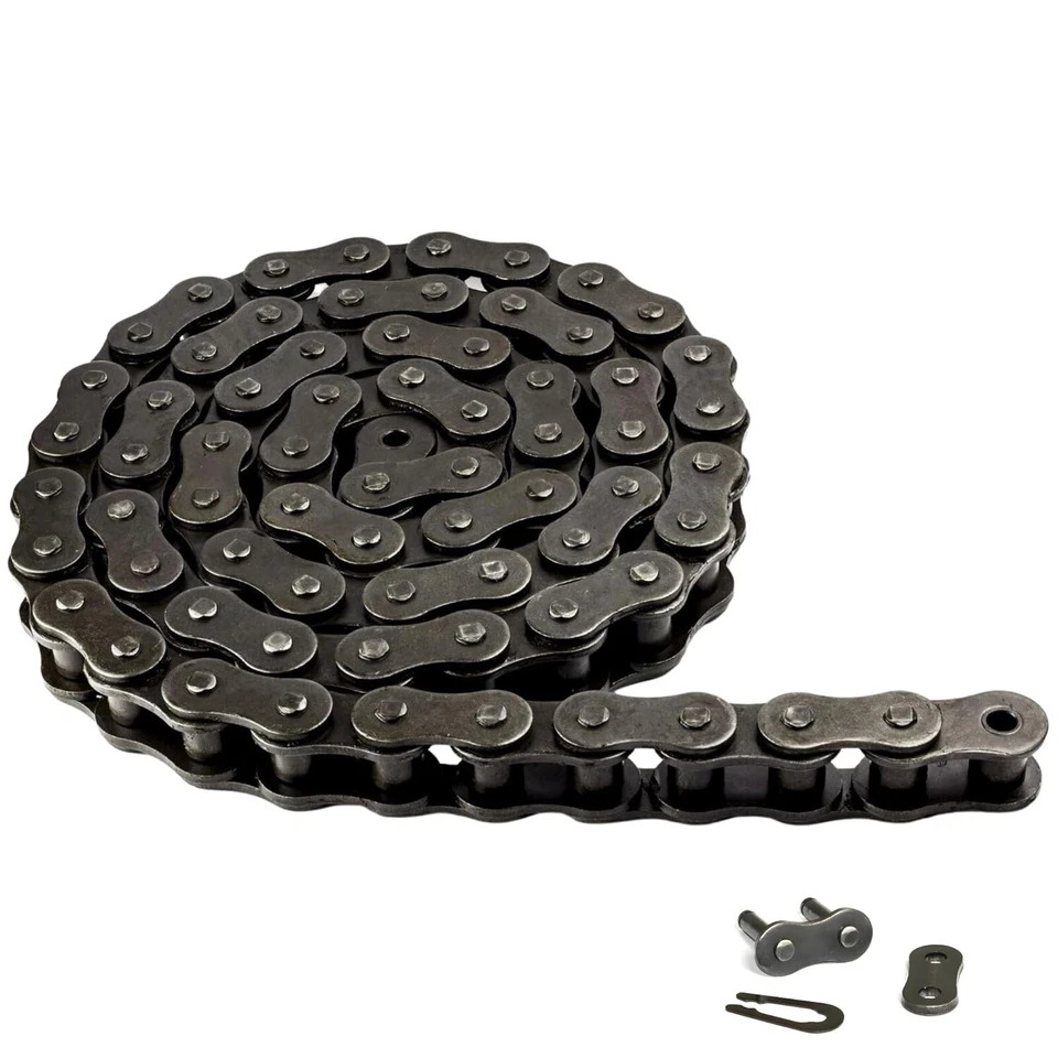 10 Foot Roll Of #100 Roller Chain Import With Connecting link - Image 1 of 1