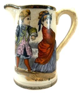 Antiker handbemalter Krug Renaissance um 1875 - Bild 1 von 4