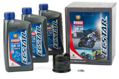Suzuki ECSTAR Full-Synthetic 10W40 Oil Change Kit 3 Quarts 990A0-01E40-3KT - Image 1 of 3