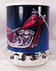 Orange County Choppers Coffee Mug Extra Large Silver Trim 2005 Houston Harvest - Picture 1 of 5