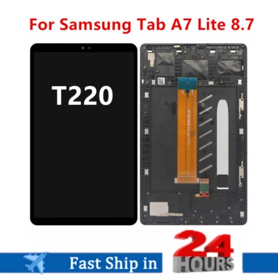 Replace For Samsung Galaxy Tab A7 Lite 8.7 T220 LCD Display Touch Screen + Frame - Image 1 of 4