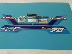 HONDA ATC70 1984 MODEL DECAL GRAPHIC SET (10 DECALS) (#*h03) - Picture 1 of 12