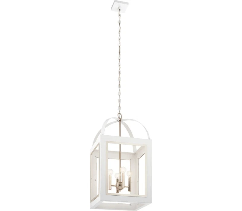Colgante Kichler 52029WH Vath, 4 luces 240 vatios totales, blanco Foto 1 de 1