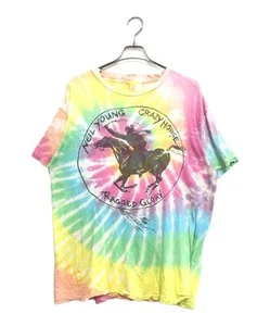 Used Clothing 1991 Neil Young Crazy House Ragged Glory Tour Horse Tie Dye T-Shir - Picture 1 of 8