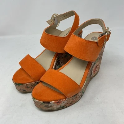 Eric Michael Athens Orange Slingback Sandals Women's Size 8.5-9 - Image 1 of 4