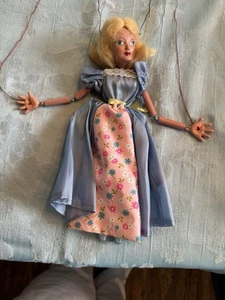 Pelham Puppets Cinderella SL4 Marionette In Box Blue Dress Made In England - Picture 1 of 12